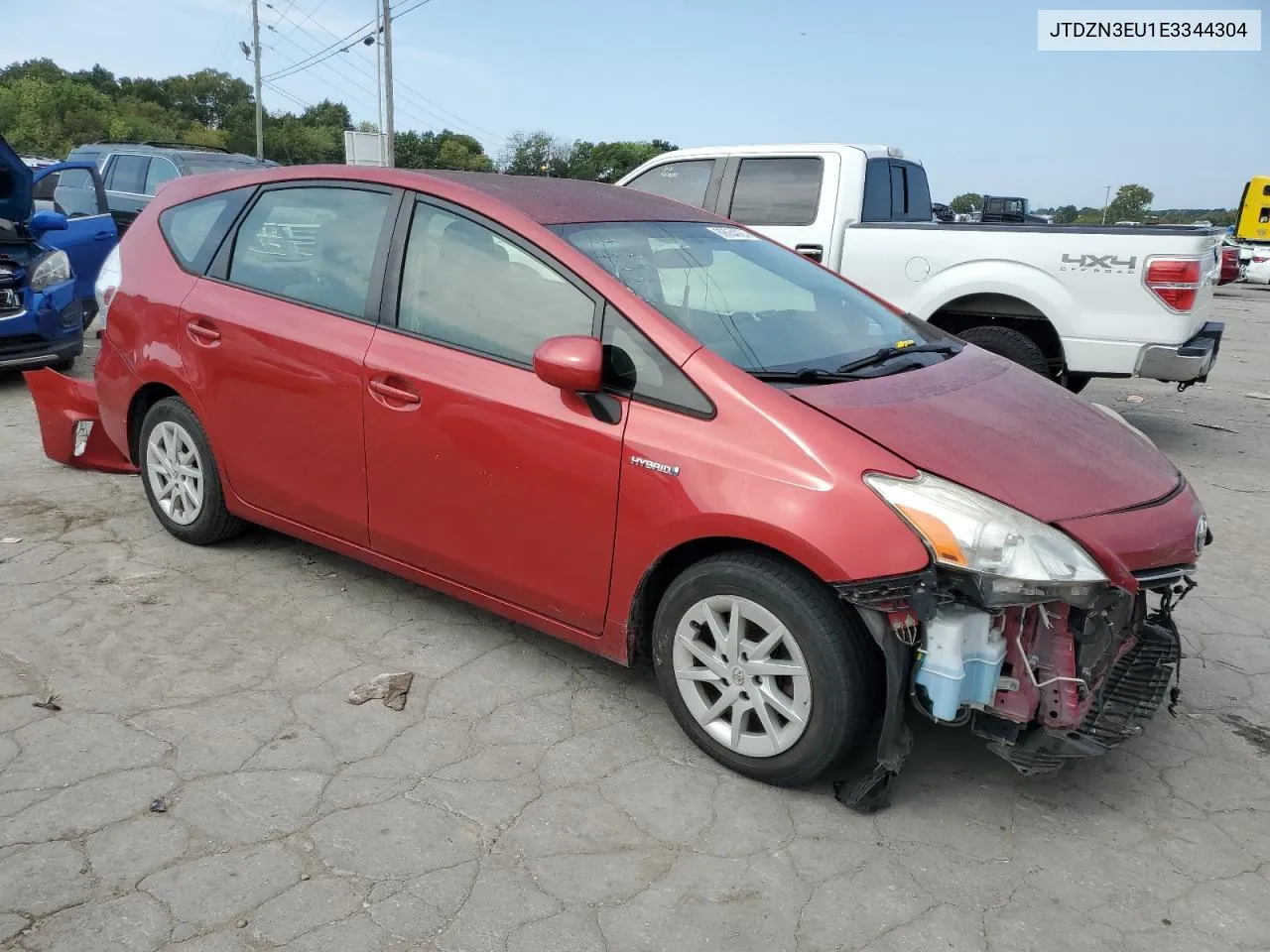 2014 Toyota Prius V VIN: JTDZN3EU1E3344304 Lot: 69054924