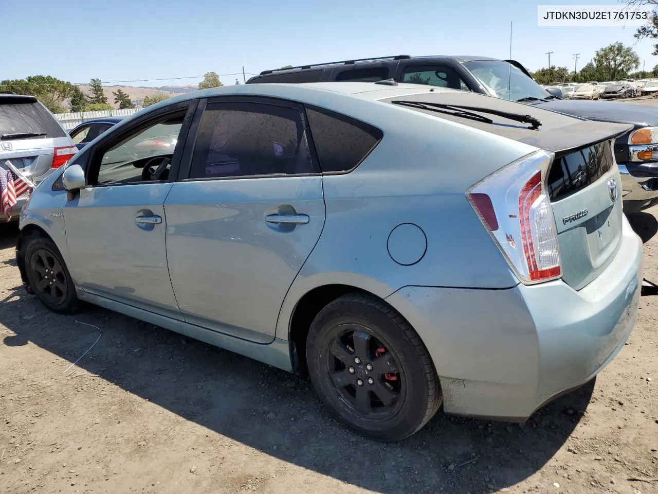 2014 Toyota Prius VIN: JTDKN3DU2E1761753 Lot: 69084884