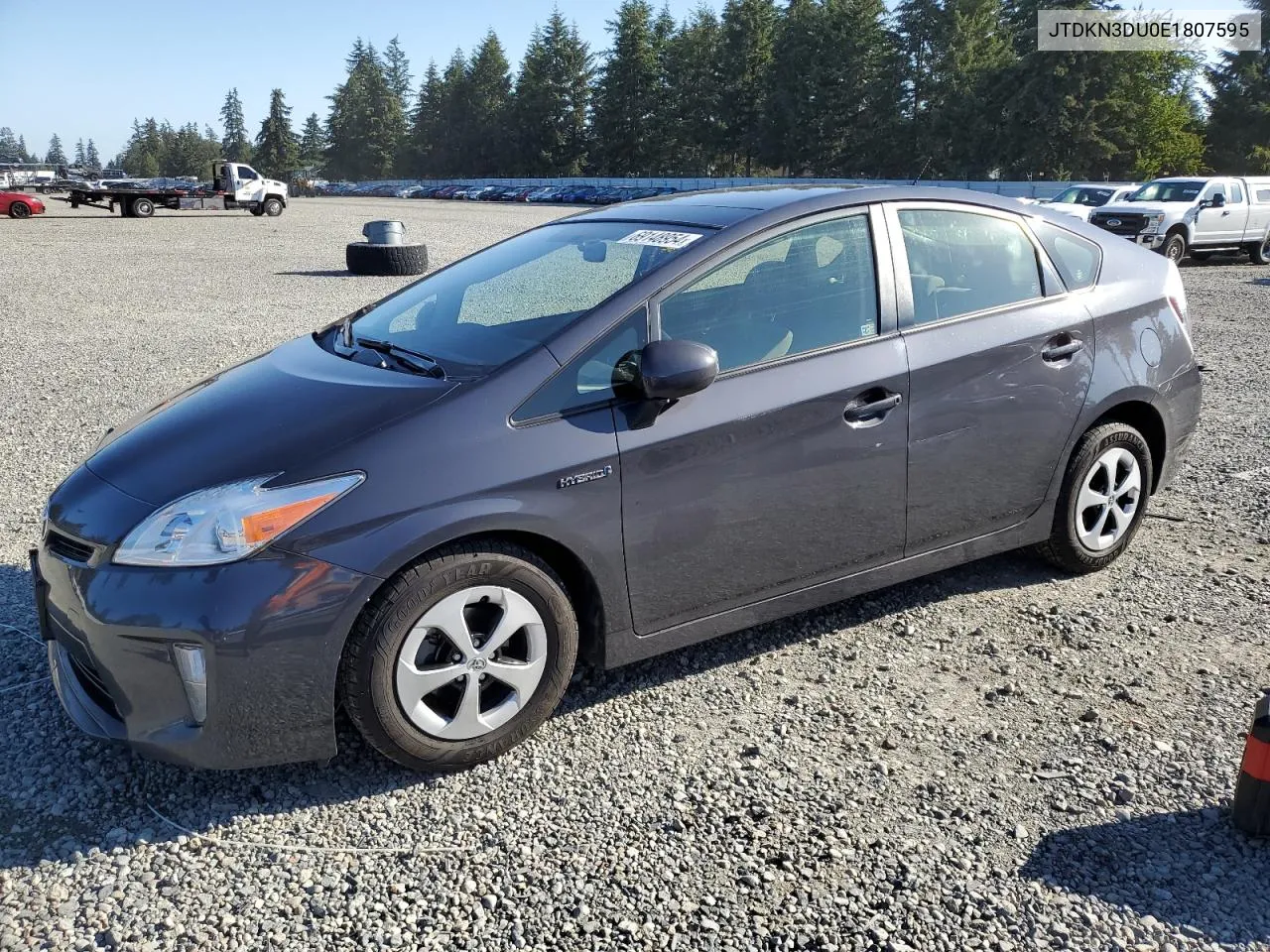 JTDKN3DU0E1807595 2014 Toyota Prius