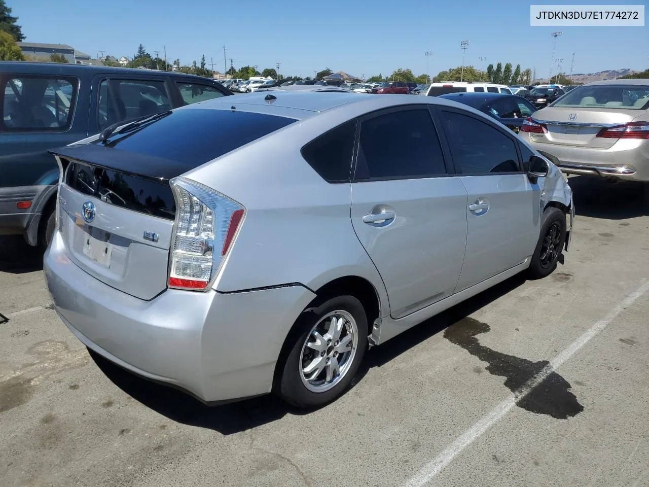 2014 Toyota Prius VIN: JTDKN3DU7E1774272 Lot: 69158604