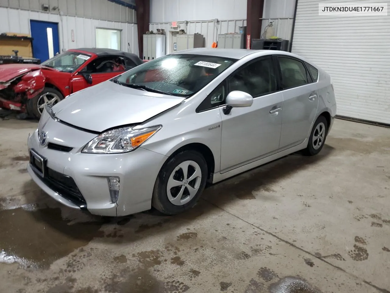 2014 Toyota Prius VIN: JTDKN3DU4E1771667 Lot: 69180644