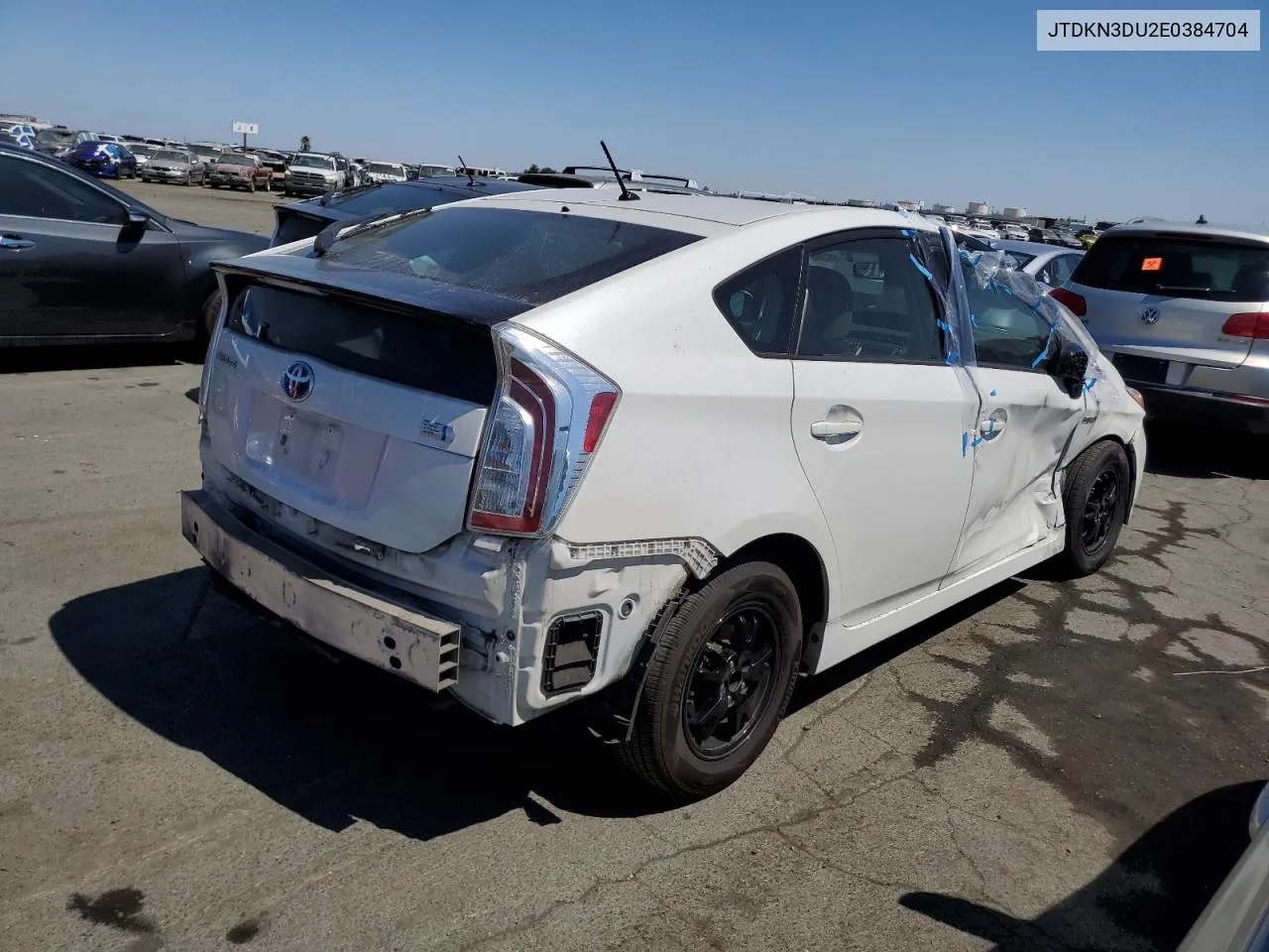 2014 Toyota Prius VIN: JTDKN3DU2E0384704 Lot: 69295764