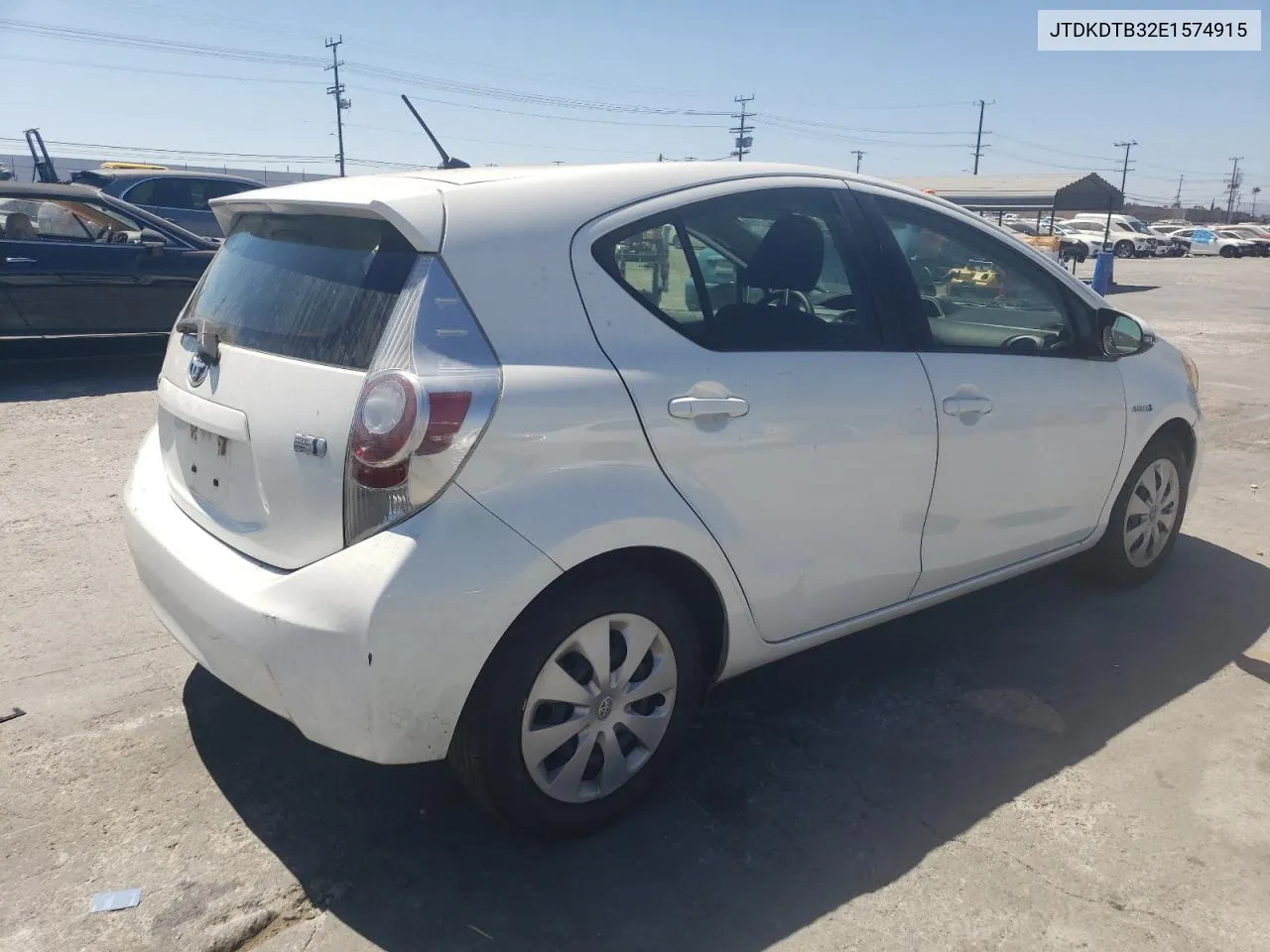 2014 Toyota Prius C VIN: JTDKDTB32E1574915 Lot: 69452854