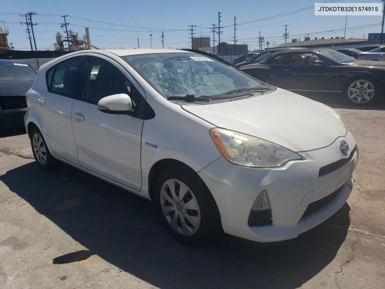 2014 Toyota Prius C VIN: JTDKDTB32E1574915 Lot: 69452854