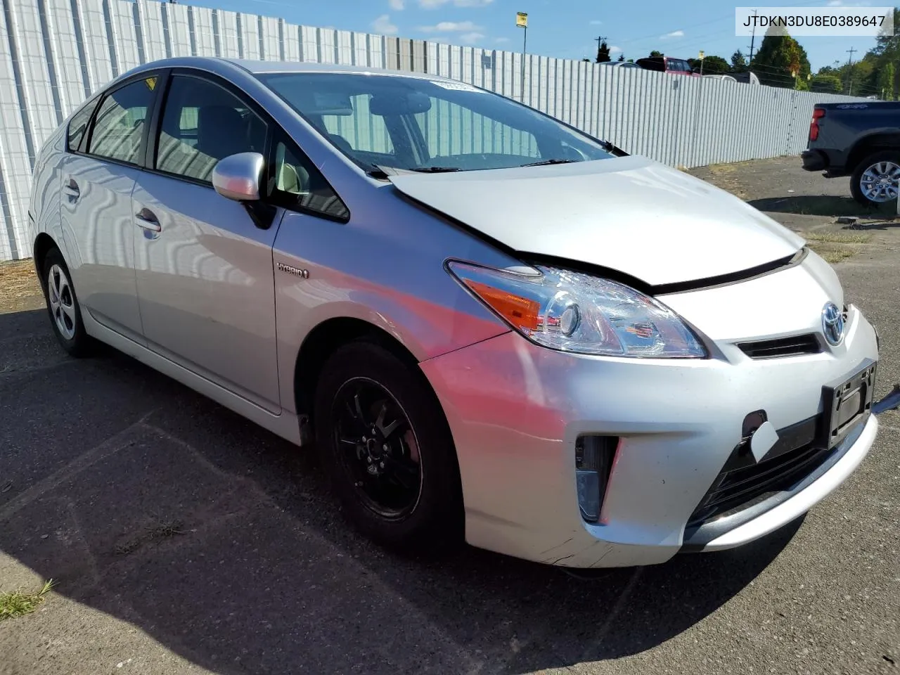 2014 Toyota Prius VIN: JTDKN3DU8E0389647 Lot: 69625404