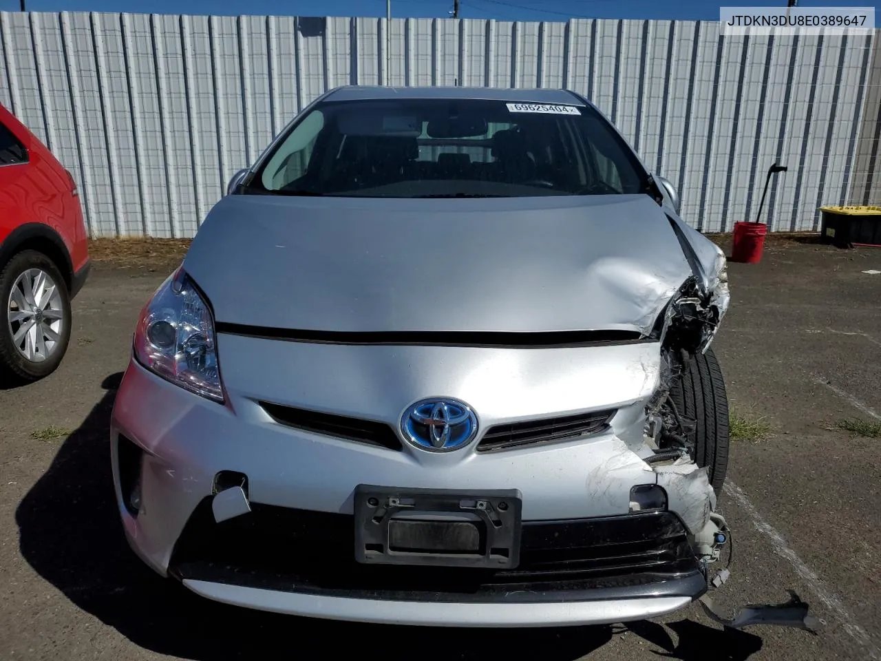 2014 Toyota Prius VIN: JTDKN3DU8E0389647 Lot: 69625404