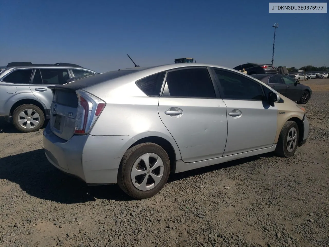 2014 Toyota Prius VIN: JTDKN3DU3E0375977 Lot: 69835774