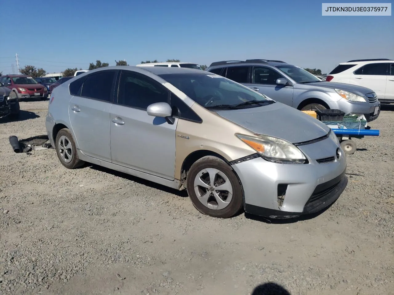 2014 Toyota Prius VIN: JTDKN3DU3E0375977 Lot: 69835774