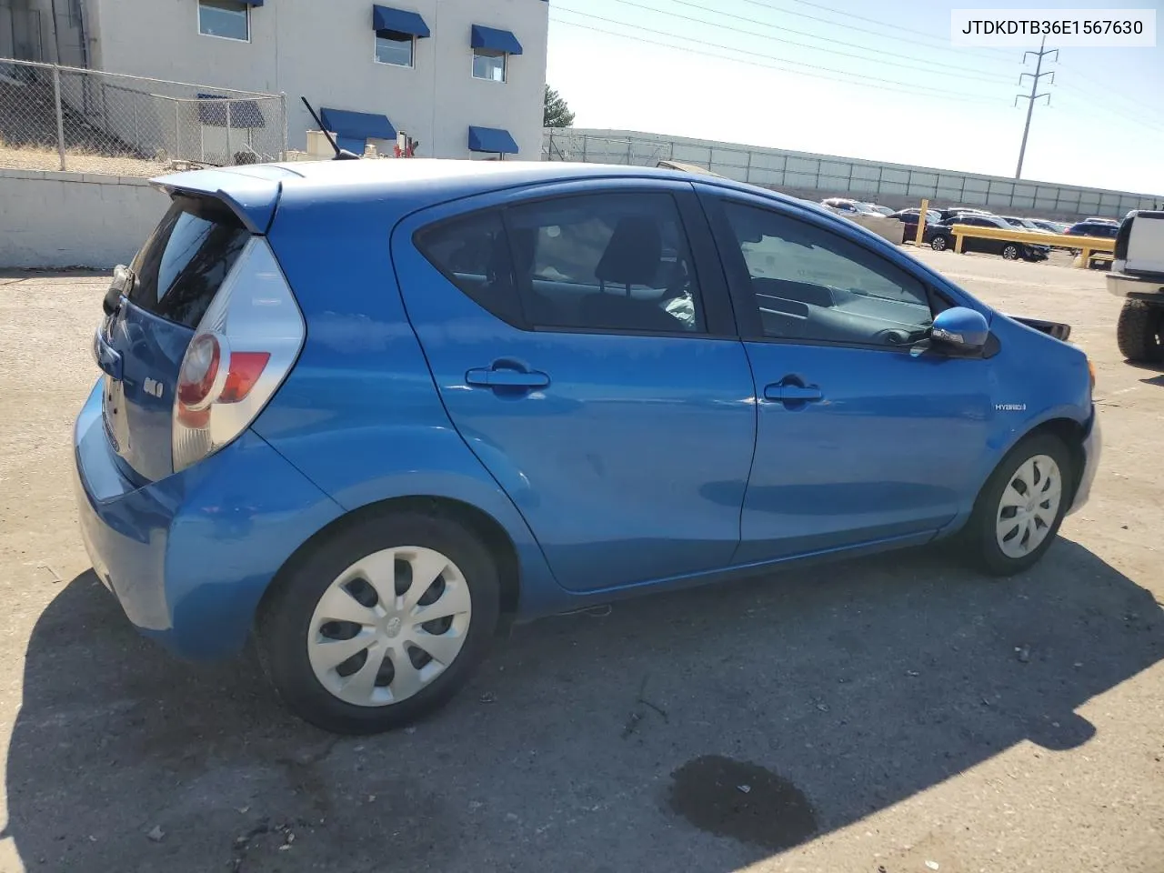 2014 Toyota Prius C VIN: JTDKDTB36E1567630 Lot: 70146234