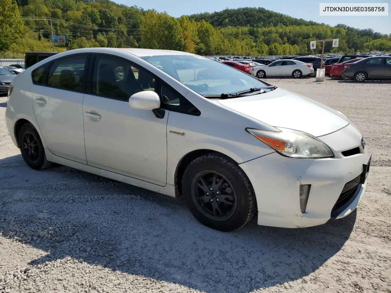 2014 Toyota Prius VIN: JTDKN3DU5E0358758 Lot: 70162594