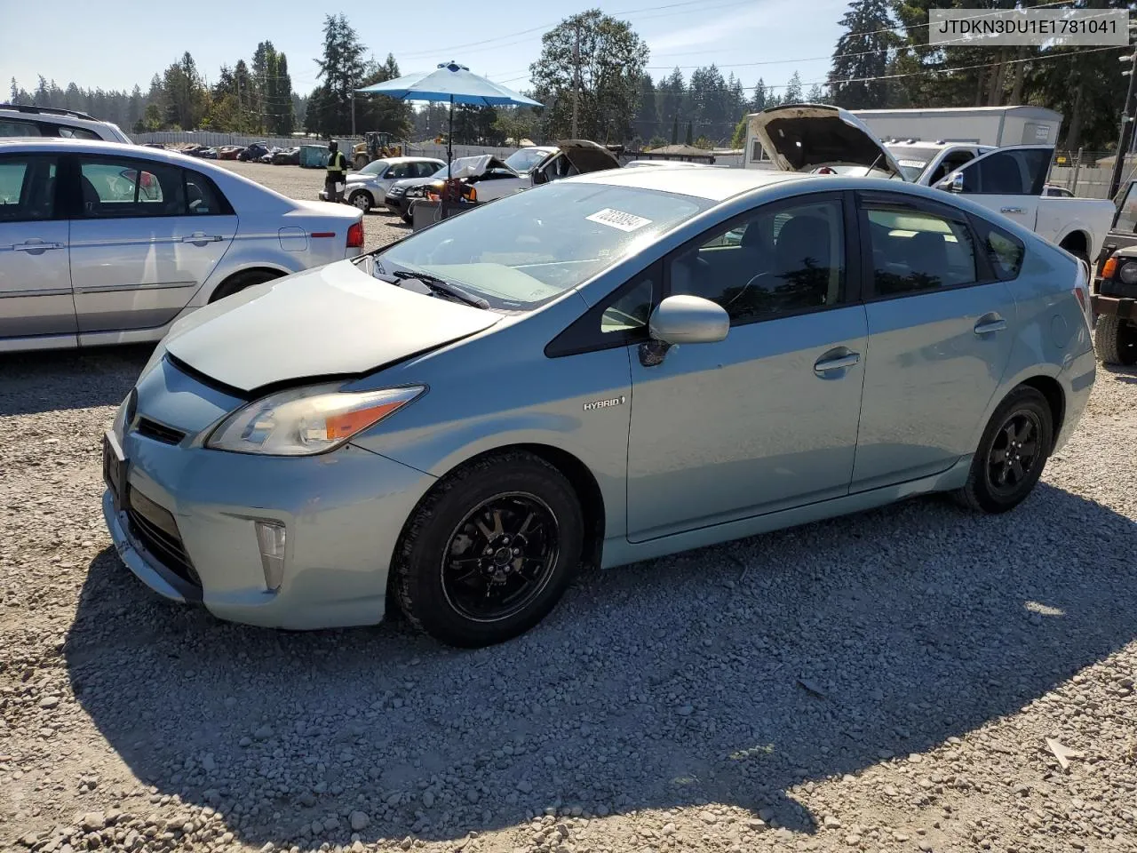 2014 Toyota Prius VIN: JTDKN3DU1E1781041 Lot: 70338894