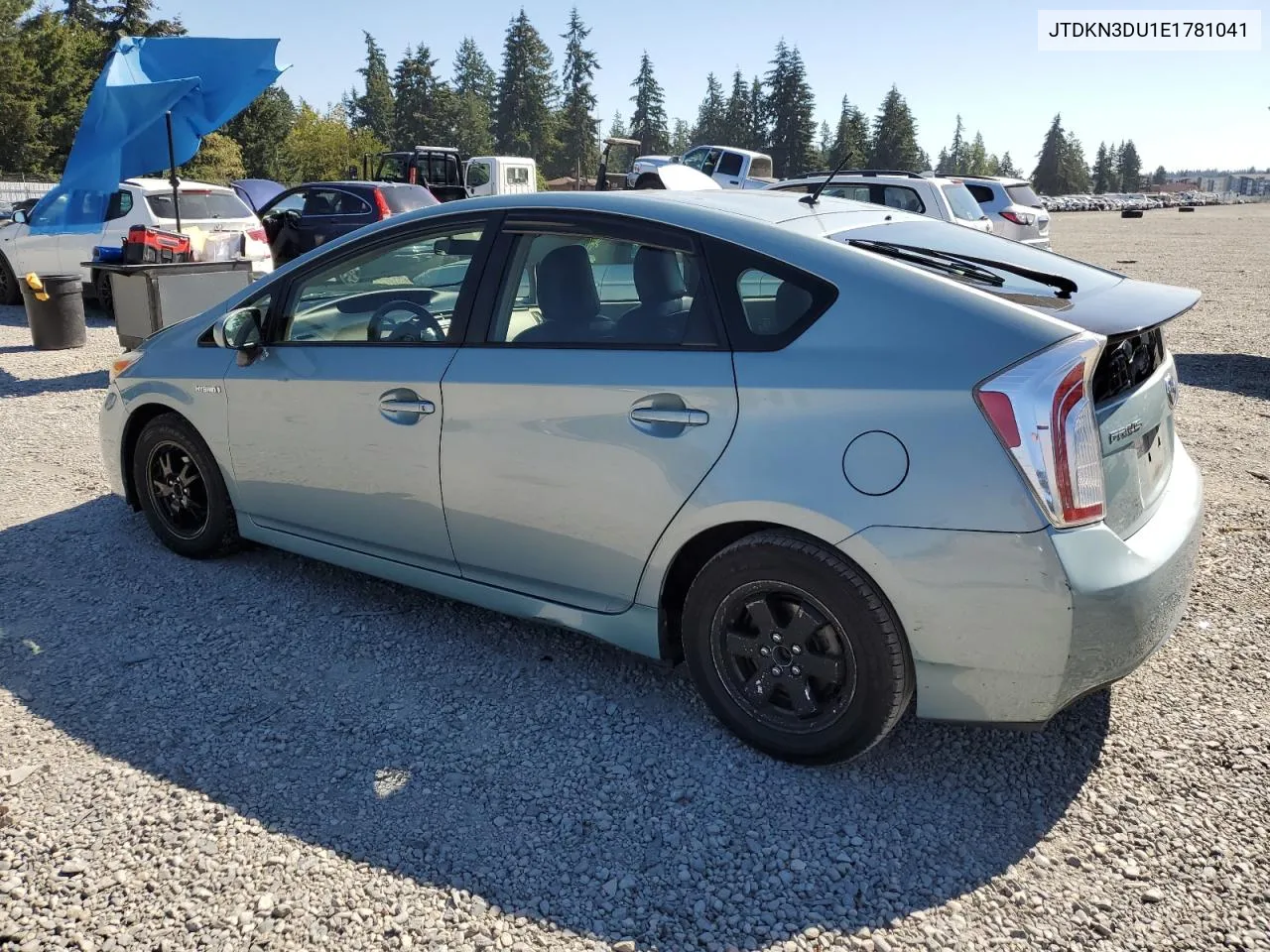 2014 Toyota Prius VIN: JTDKN3DU1E1781041 Lot: 70338894