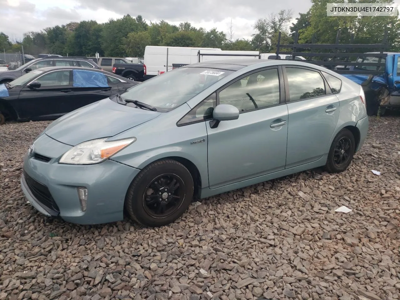 2014 Toyota Prius VIN: JTDKN3DU4E1742797 Lot: 70475684