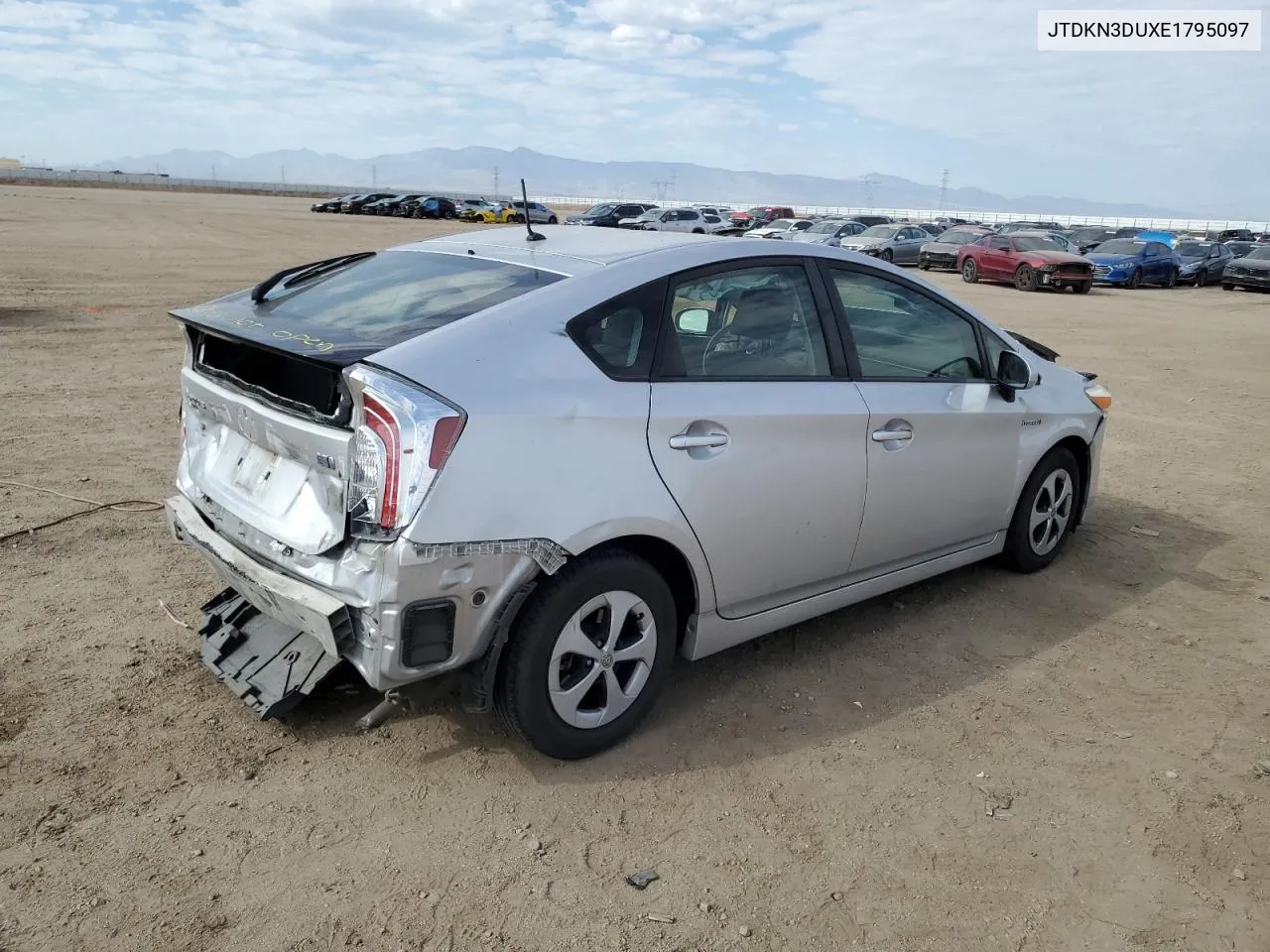 2014 Toyota Prius VIN: JTDKN3DUXE1795097 Lot: 70498234