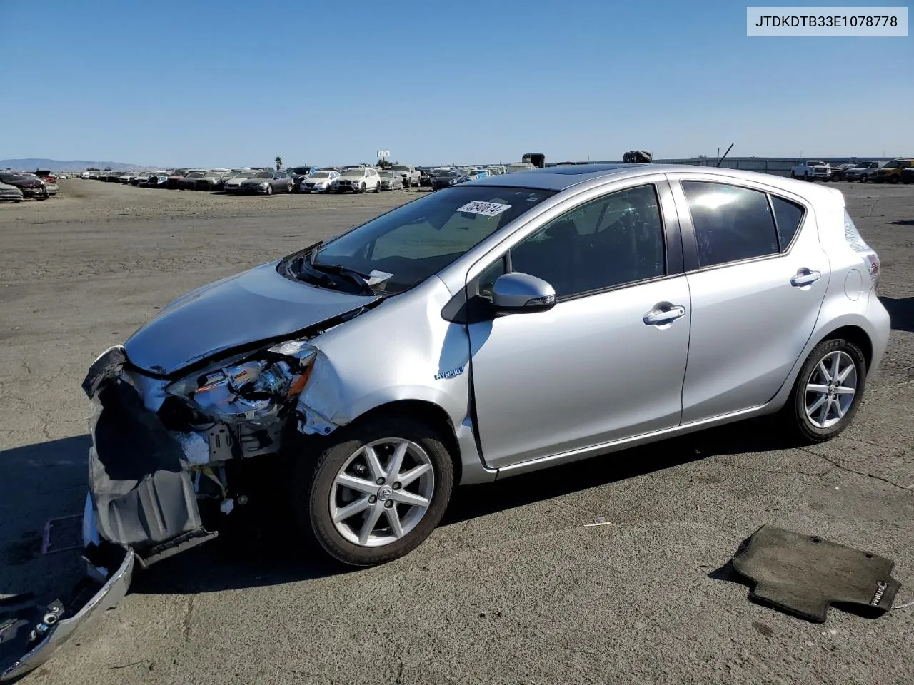 2014 Toyota Prius C VIN: JTDKDTB33E1078778 Lot: 70540614