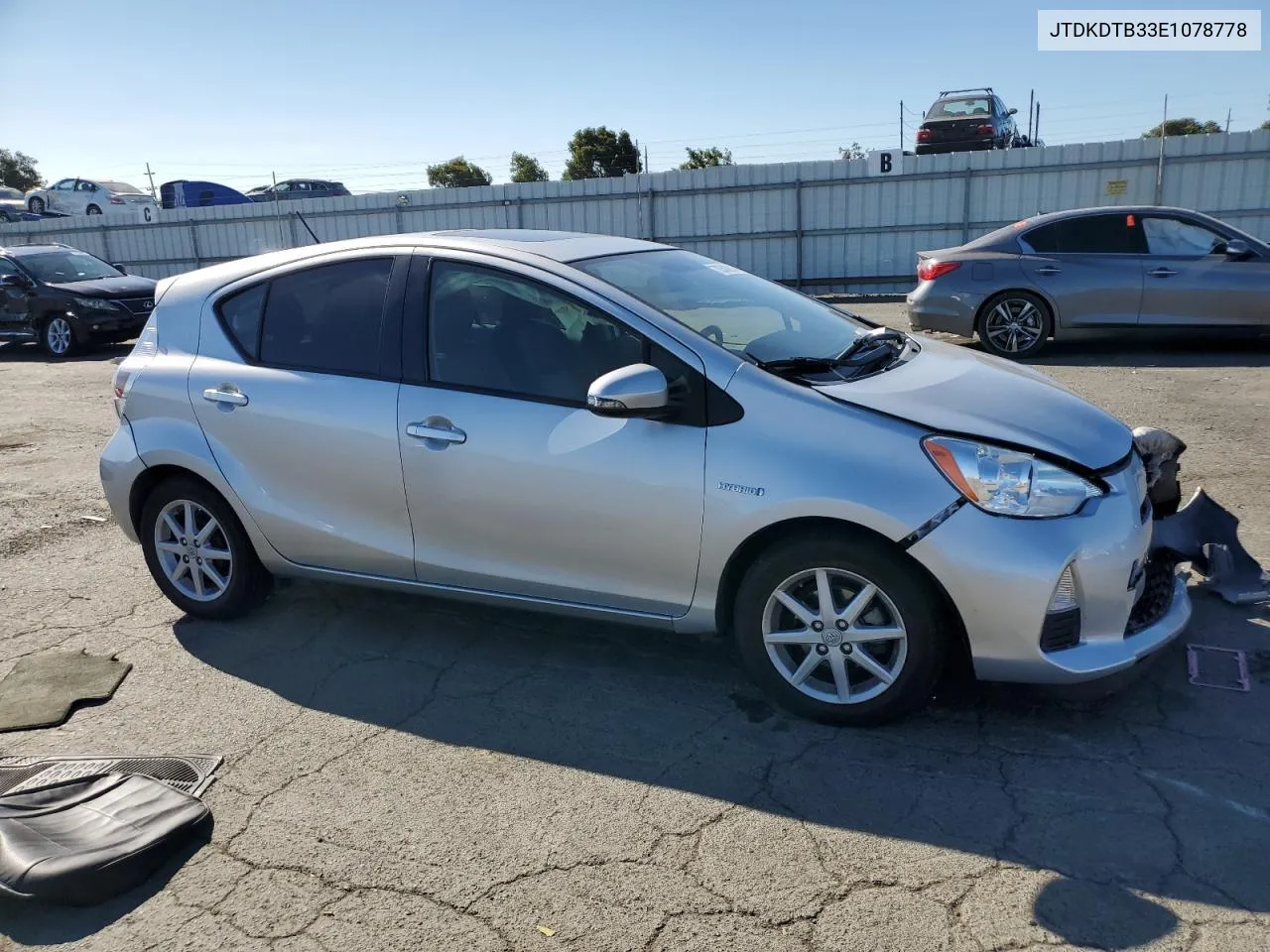 2014 Toyota Prius C VIN: JTDKDTB33E1078778 Lot: 70540614