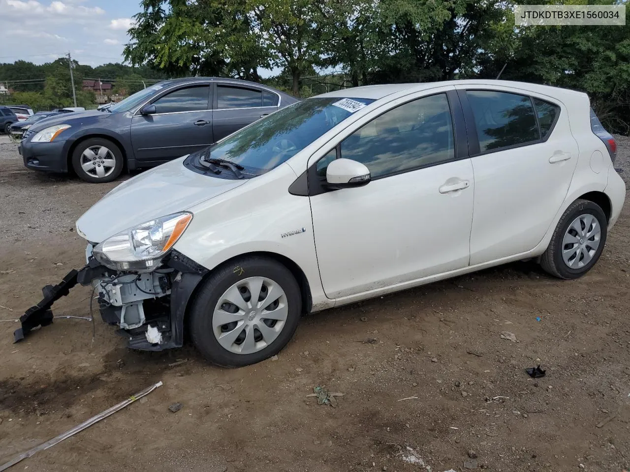 2014 Toyota Prius C VIN: JTDKDTB3XE1560034 Lot: 70586394