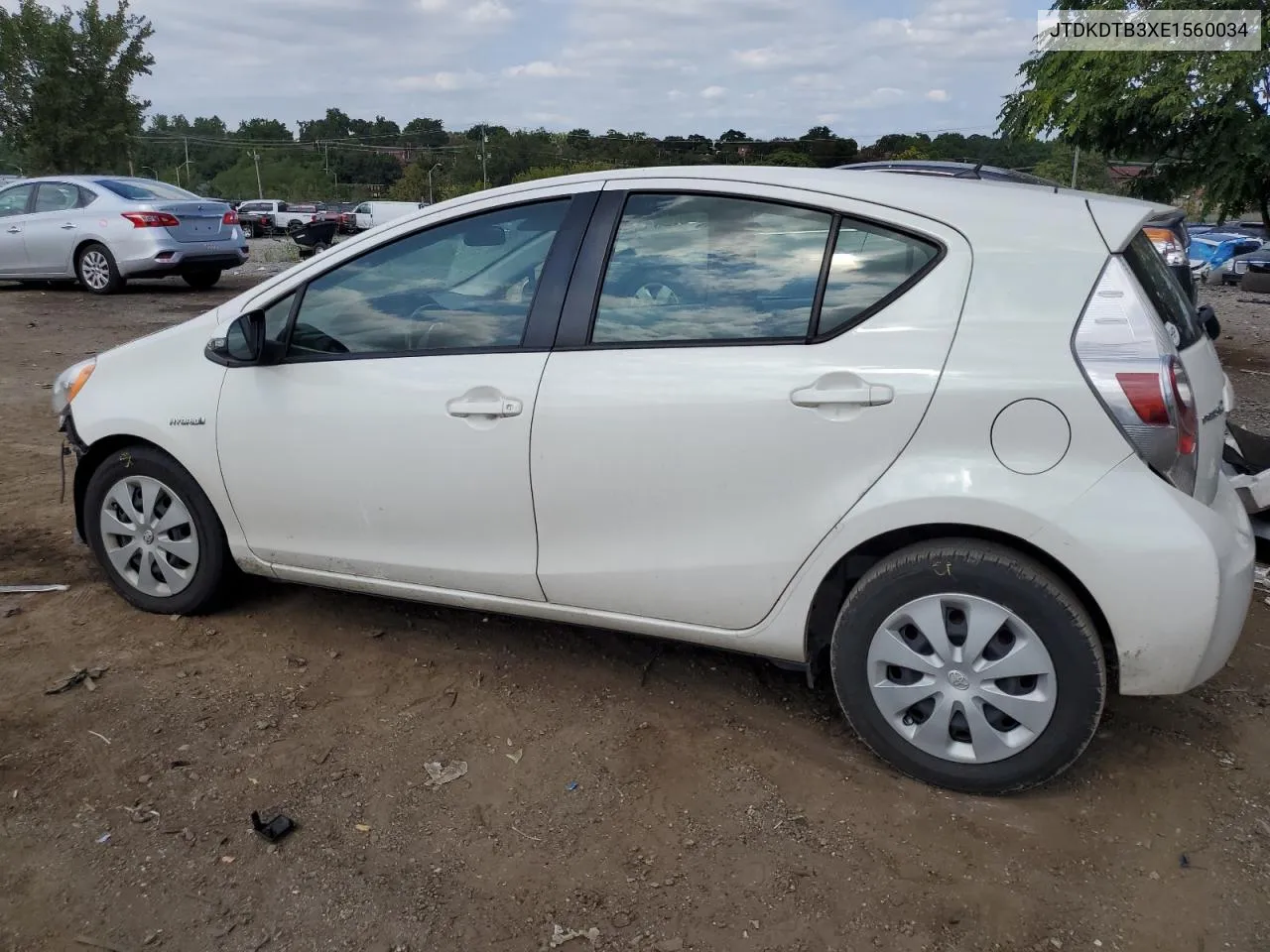 2014 Toyota Prius C VIN: JTDKDTB3XE1560034 Lot: 70586394