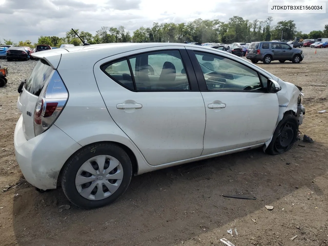 2014 Toyota Prius C VIN: JTDKDTB3XE1560034 Lot: 70586394