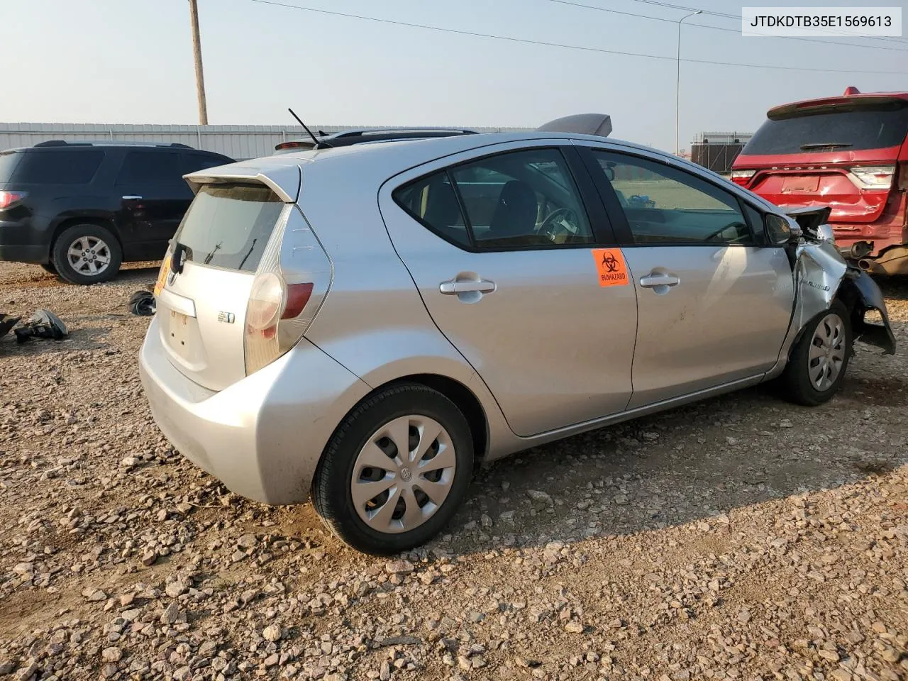 2014 Toyota Prius C VIN: JTDKDTB35E1569613 Lot: 70605054