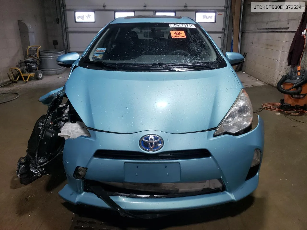 2014 Toyota Prius C VIN: JTDKDTB30E1072534 Lot: 70657574