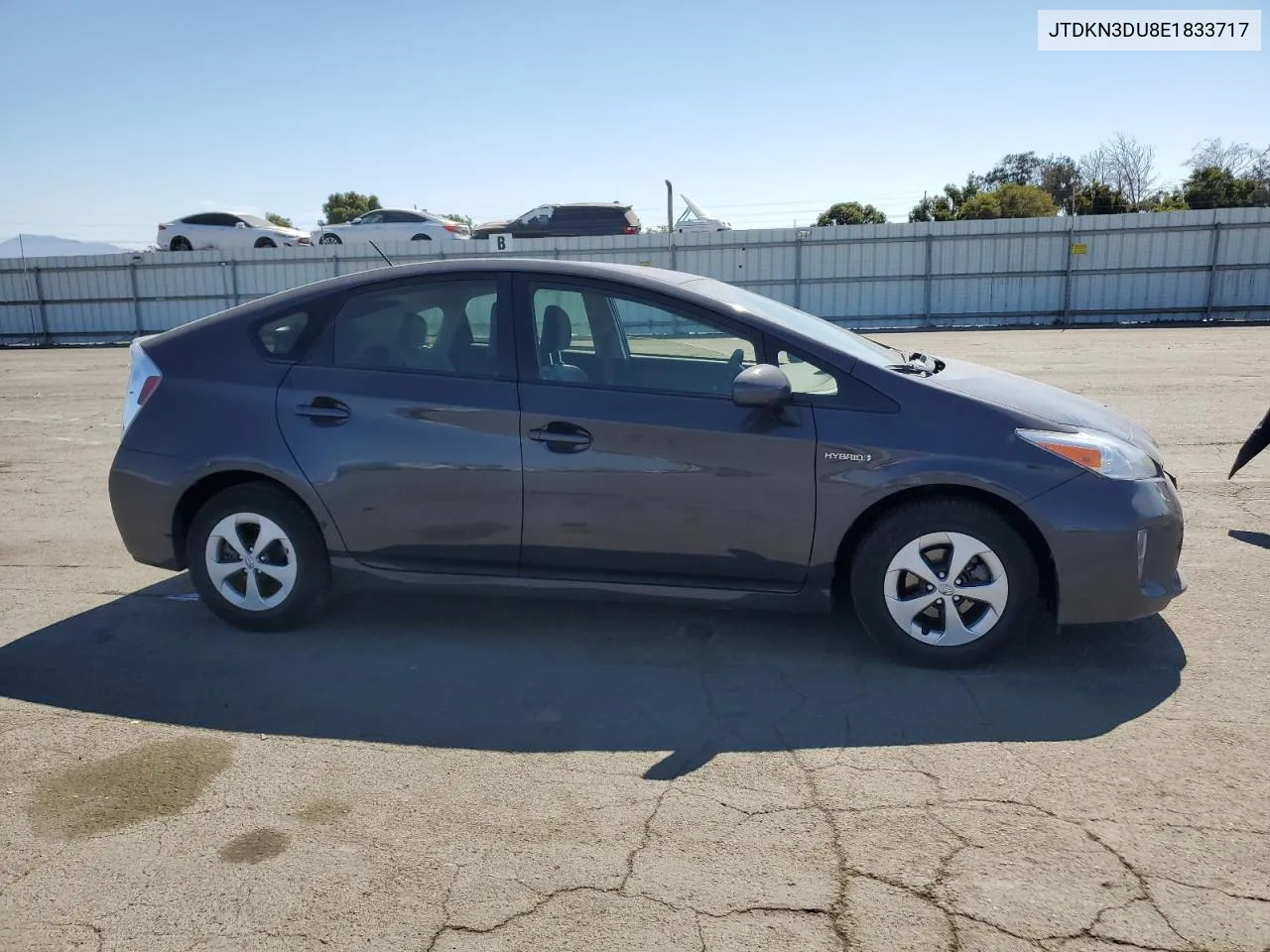 2014 Toyota Prius VIN: JTDKN3DU8E1833717 Lot: 70868364