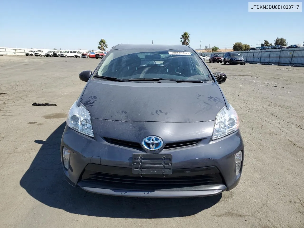 2014 Toyota Prius VIN: JTDKN3DU8E1833717 Lot: 70868364