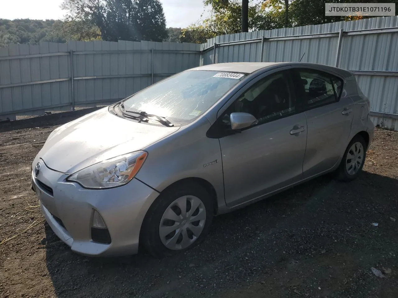 2014 Toyota Prius C VIN: JTDKDTB31E1071196 Lot: 70883444