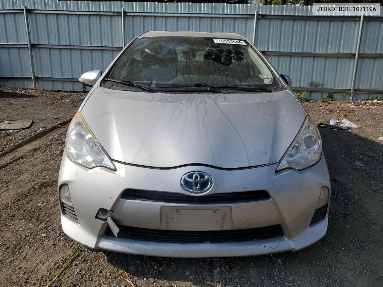 2014 Toyota Prius C VIN: JTDKDTB31E1071196 Lot: 70883444