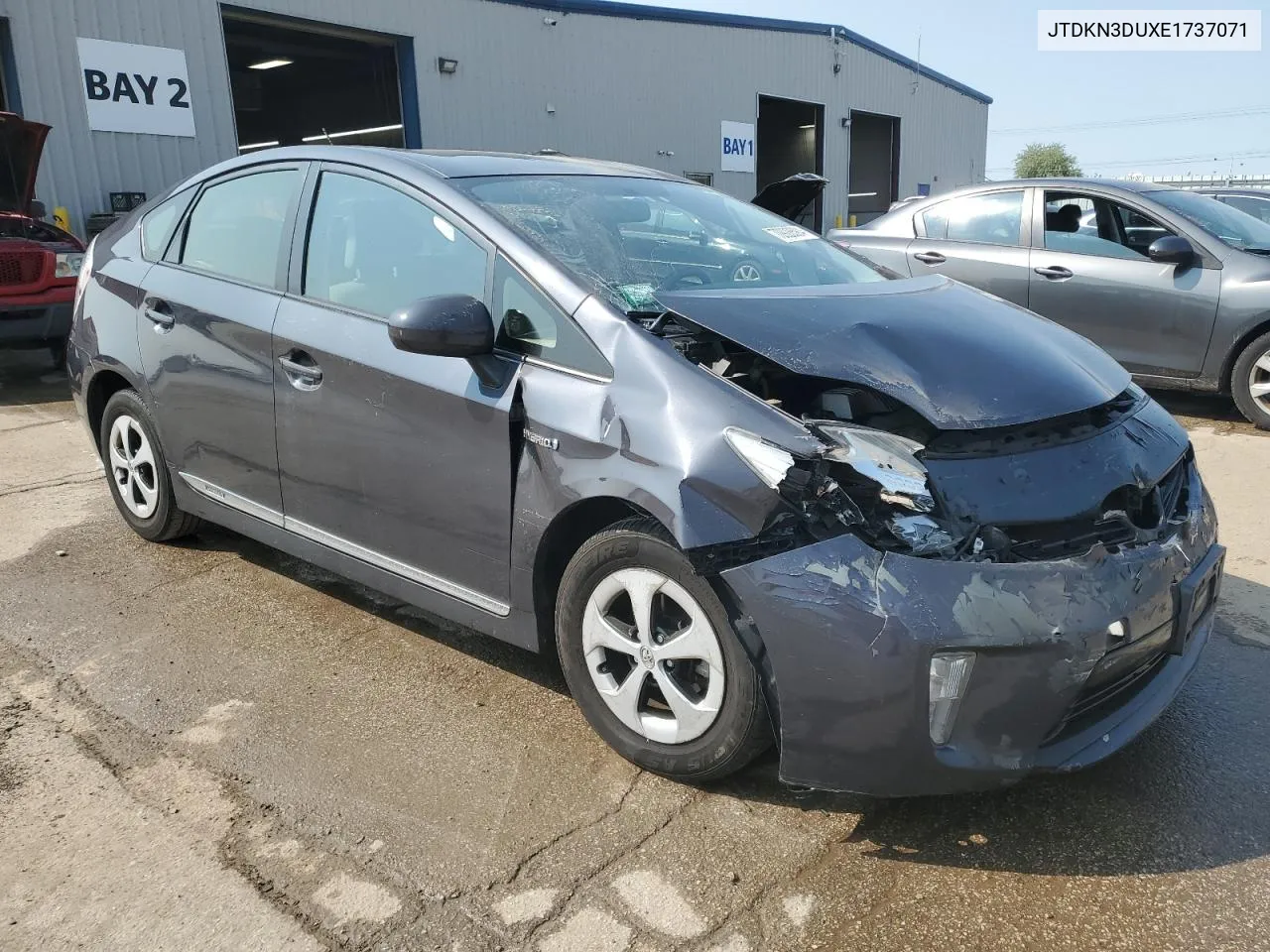 2014 Toyota Prius VIN: JTDKN3DUXE1737071 Lot: 70928594