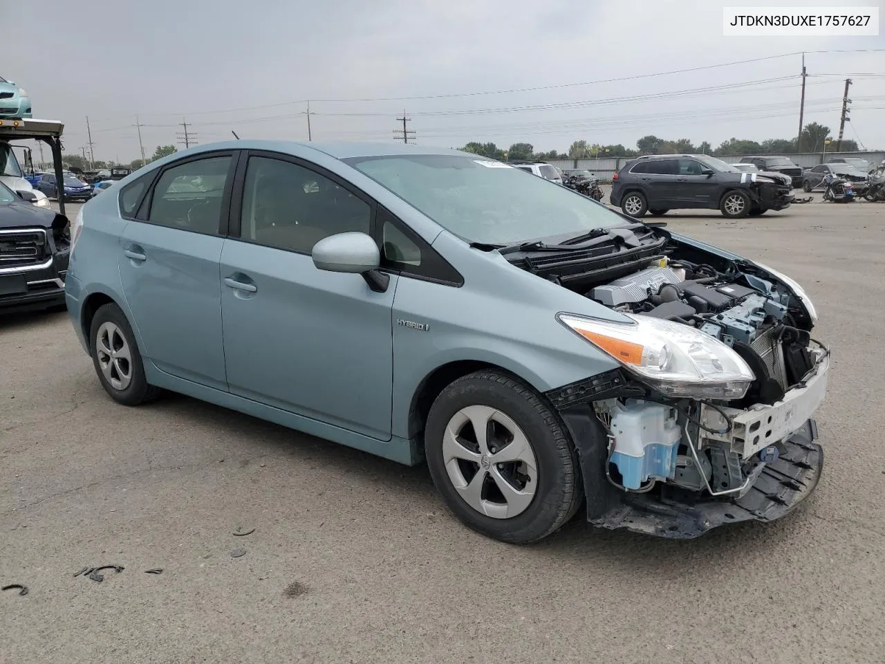 JTDKN3DUXE1757627 2014 Toyota Prius