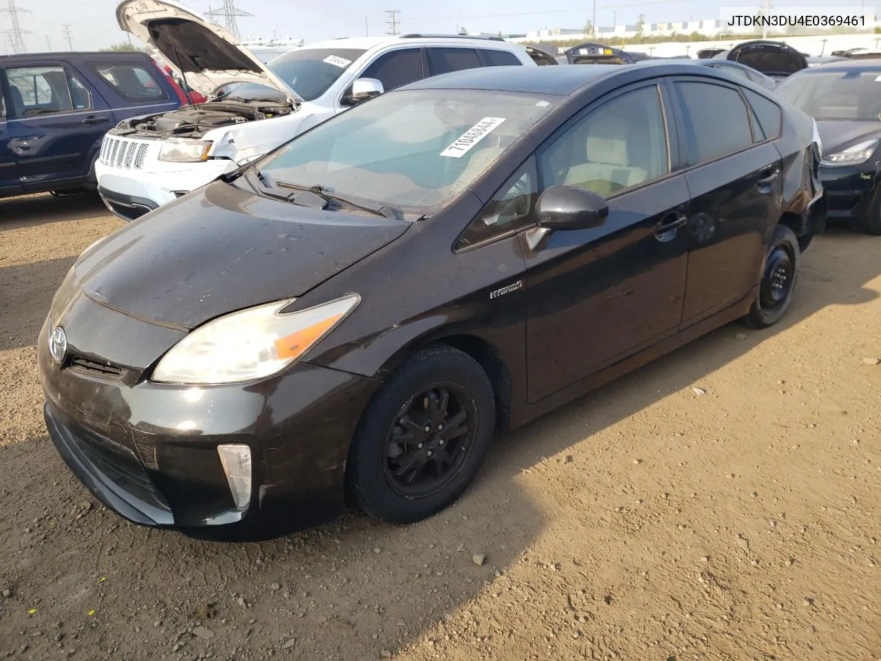 2014 Toyota Prius VIN: JTDKN3DU4E0369461 Lot: 71046844