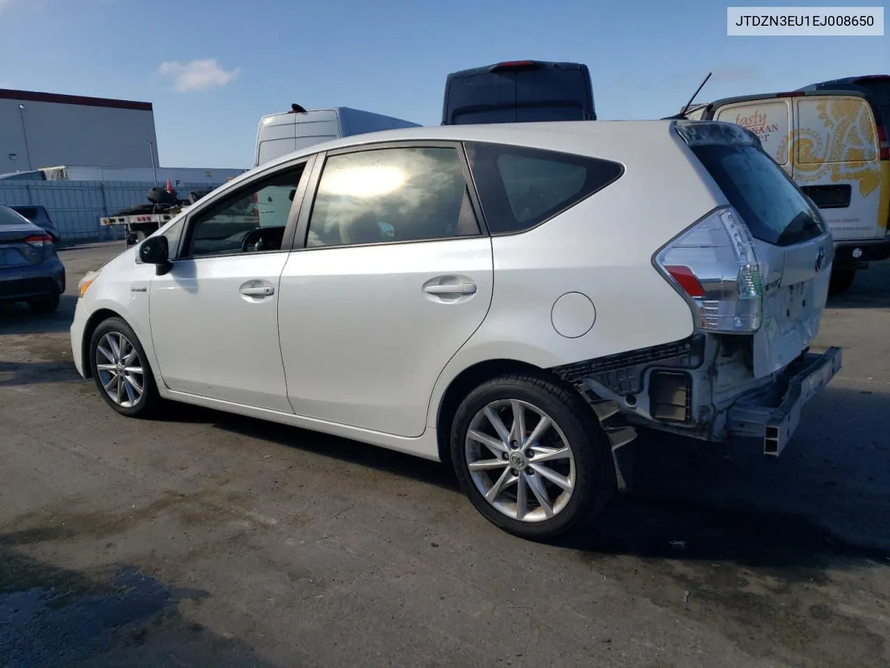 2014 Toyota Prius V VIN: JTDZN3EU1EJ008650 Lot: 71115204