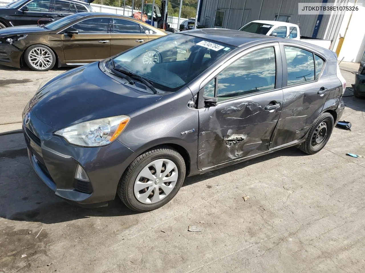 2014 Toyota Prius C VIN: JTDKDTB38E1075326 Lot: 71246784