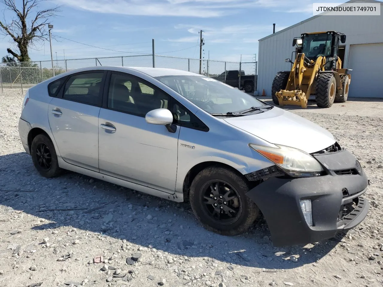 2014 Toyota Prius VIN: JTDKN3DU0E1749701 Lot: 71284044