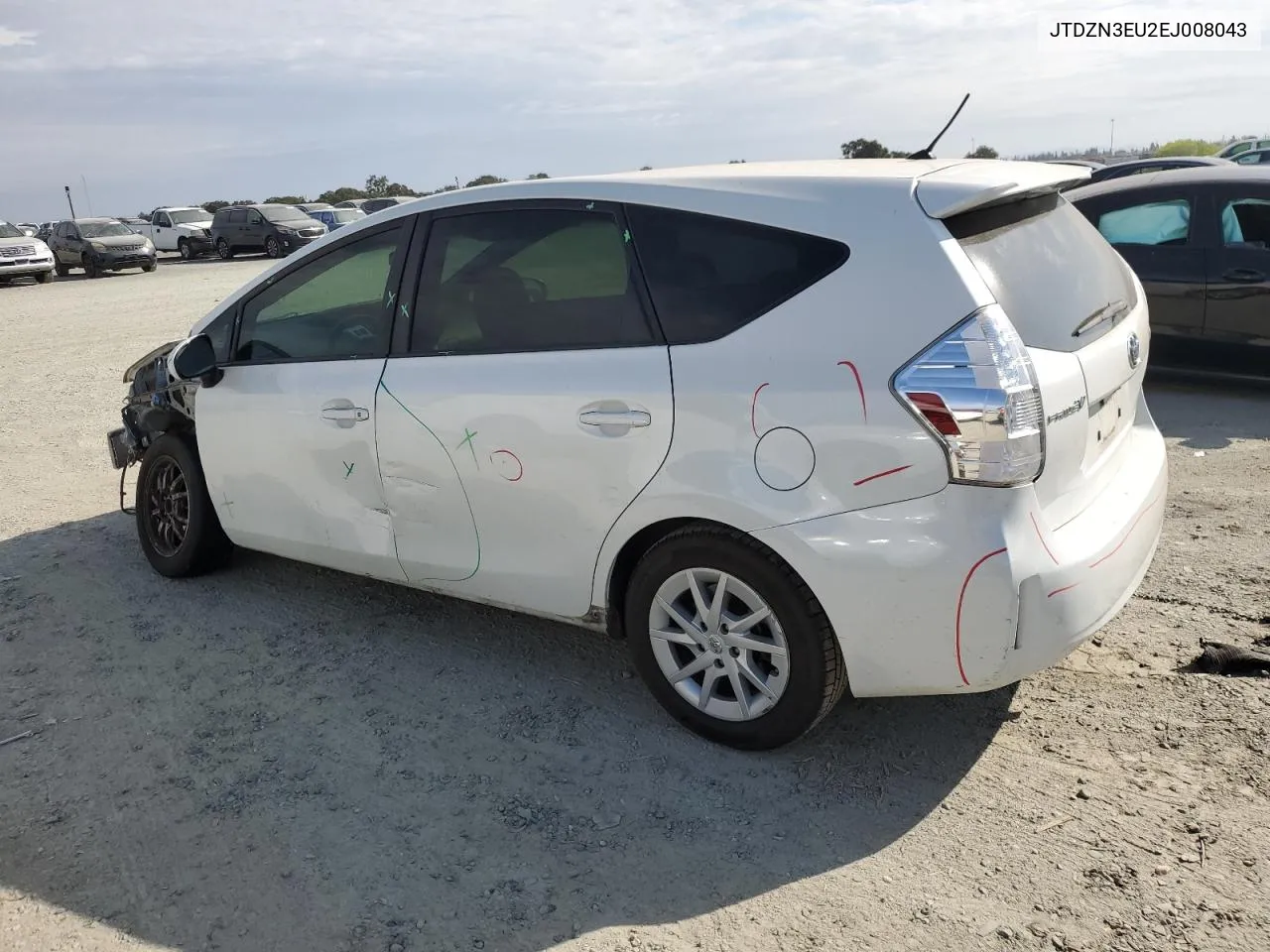 2014 Toyota Prius V VIN: JTDZN3EU2EJ008043 Lot: 71320084