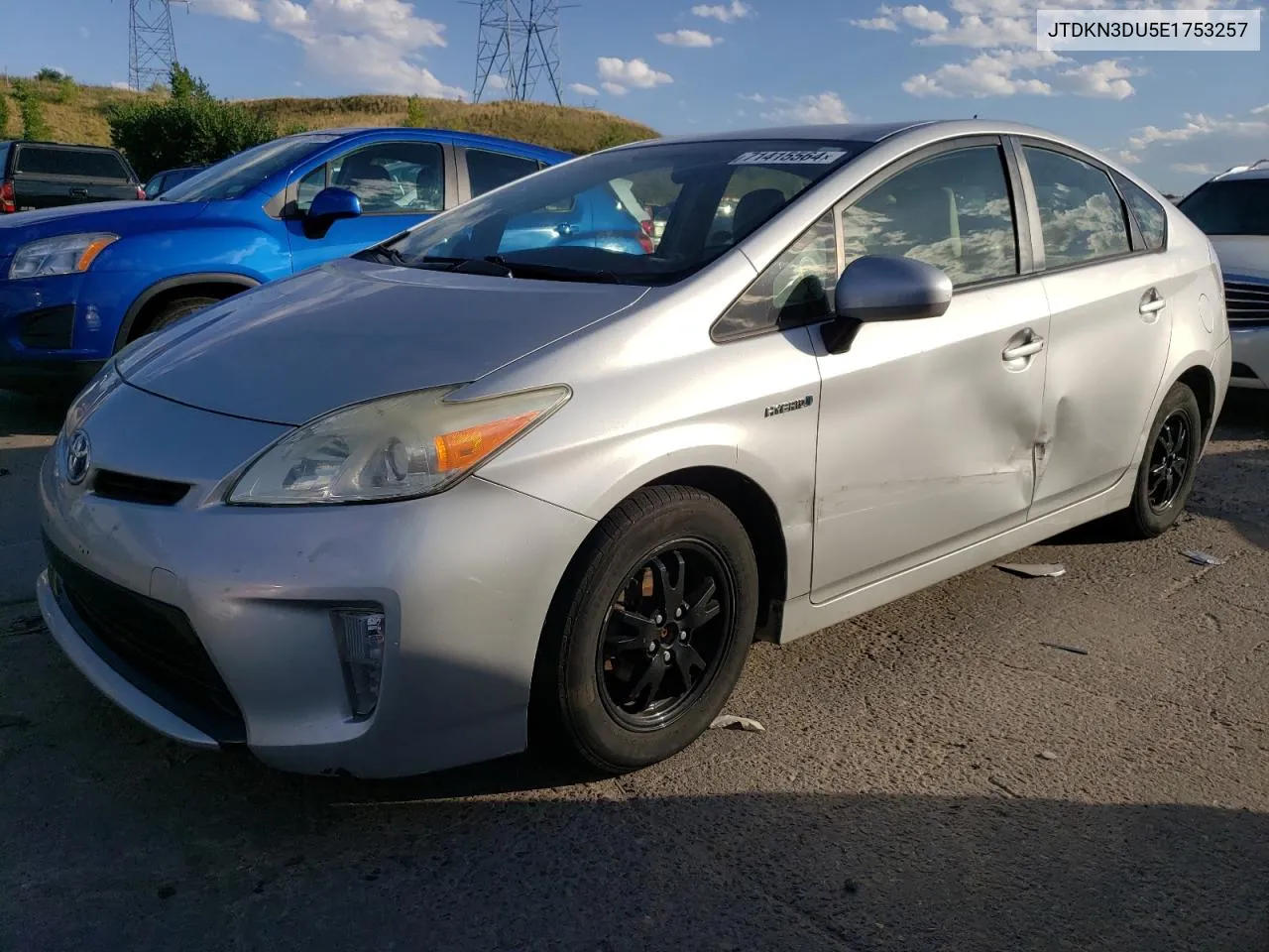 2014 Toyota Prius VIN: JTDKN3DU5E1753257 Lot: 71415564