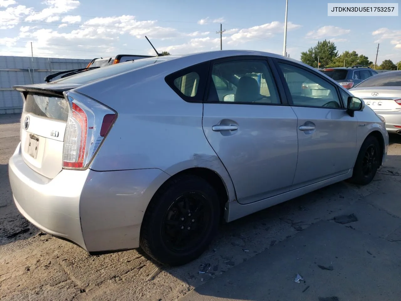 2014 Toyota Prius VIN: JTDKN3DU5E1753257 Lot: 71415564