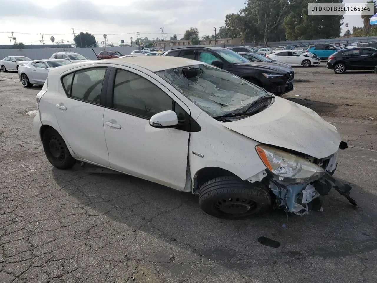 2014 Toyota Prius C VIN: JTDKDTB38E1065346 Lot: 71488414