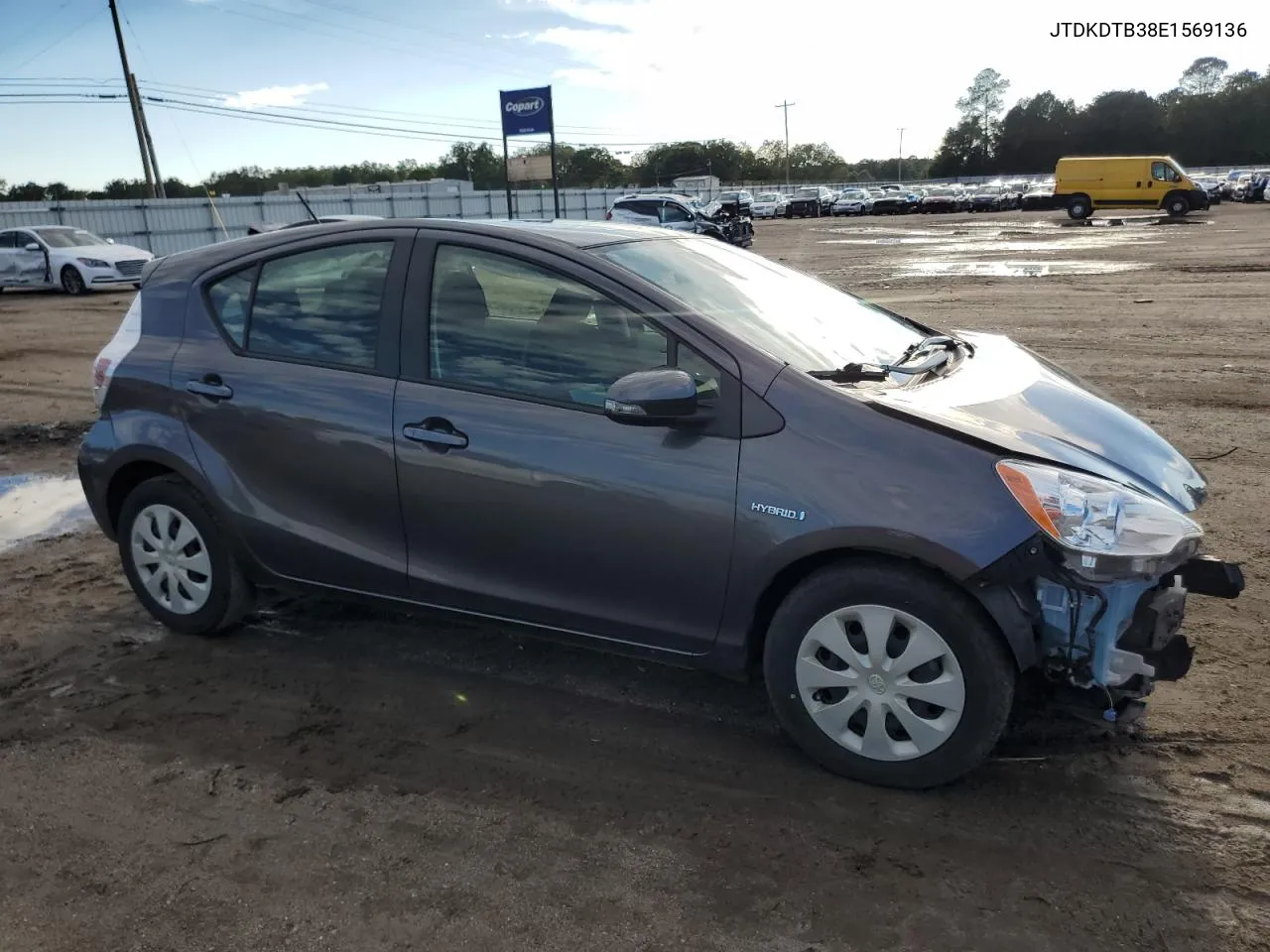 2014 Toyota Prius C VIN: JTDKDTB38E1569136 Lot: 71501034