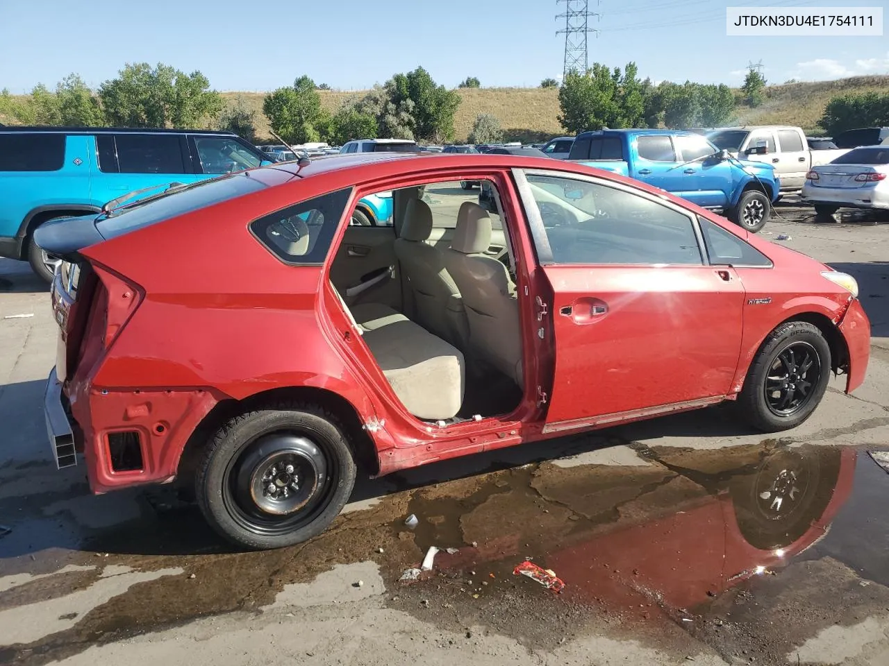 2014 Toyota Prius VIN: JTDKN3DU4E1754111 Lot: 71603964