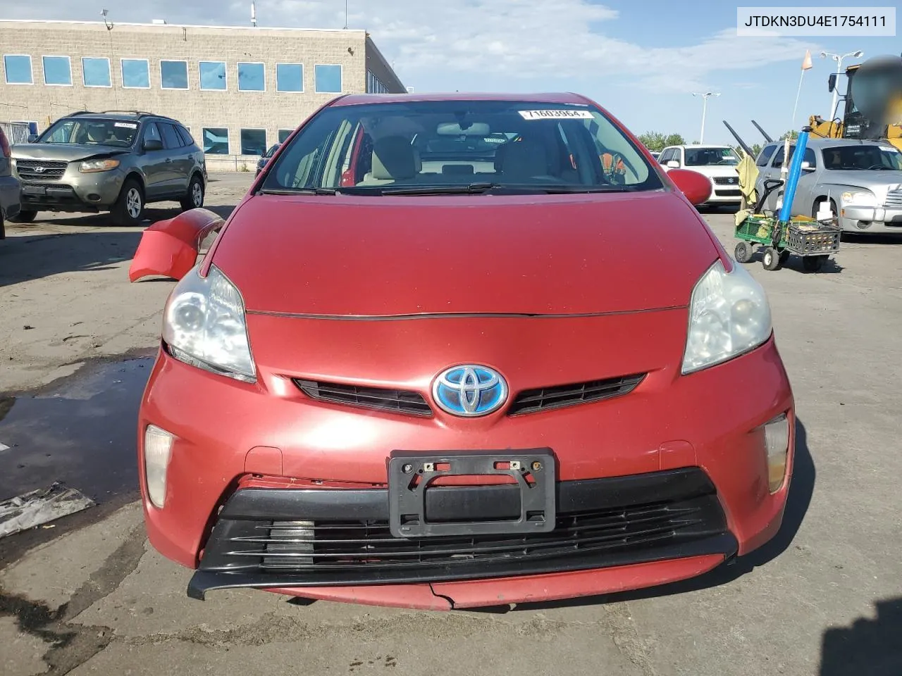 2014 Toyota Prius VIN: JTDKN3DU4E1754111 Lot: 71603964