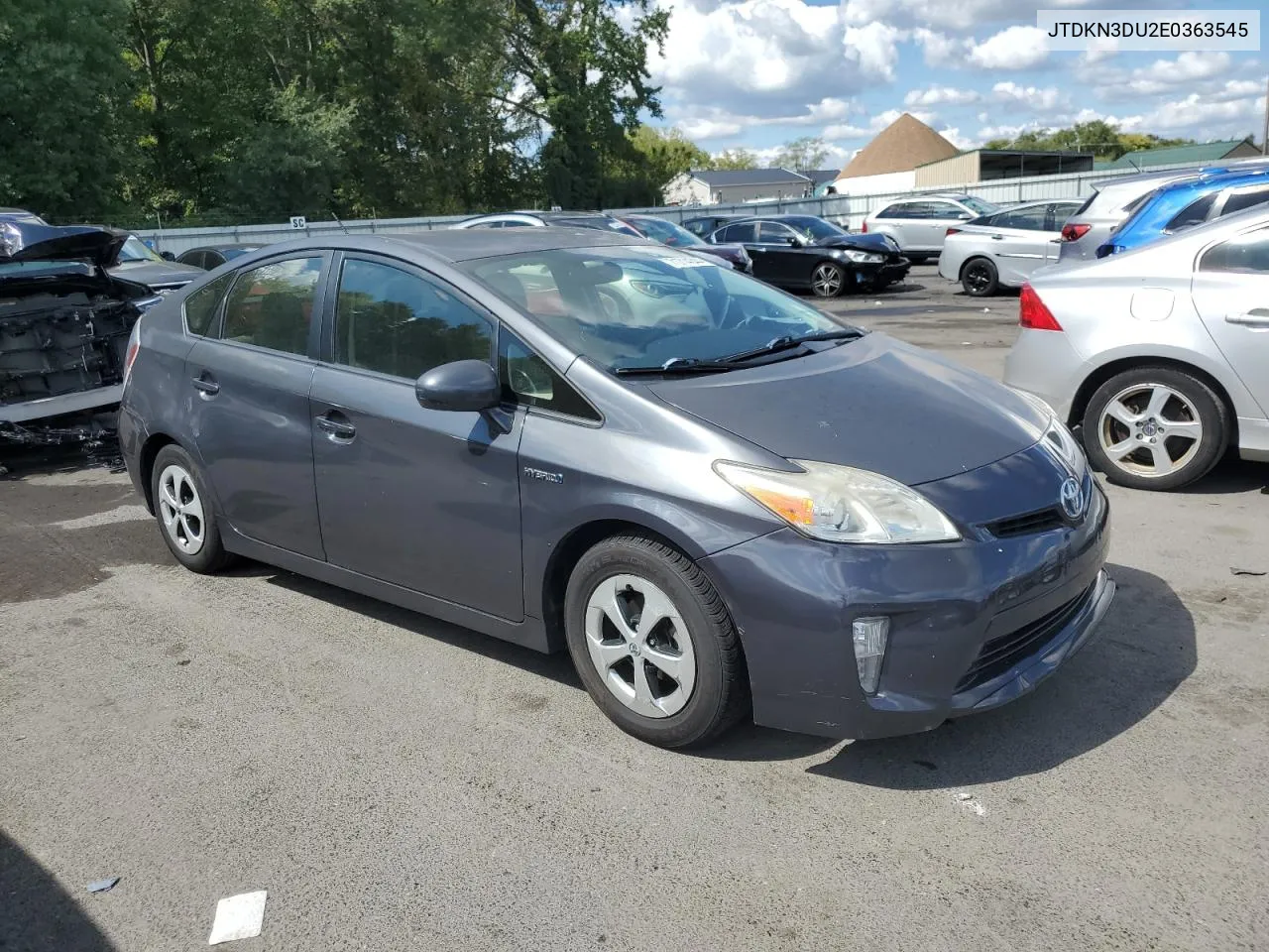 2014 Toyota Prius VIN: JTDKN3DU2E0363545 Lot: 71714344