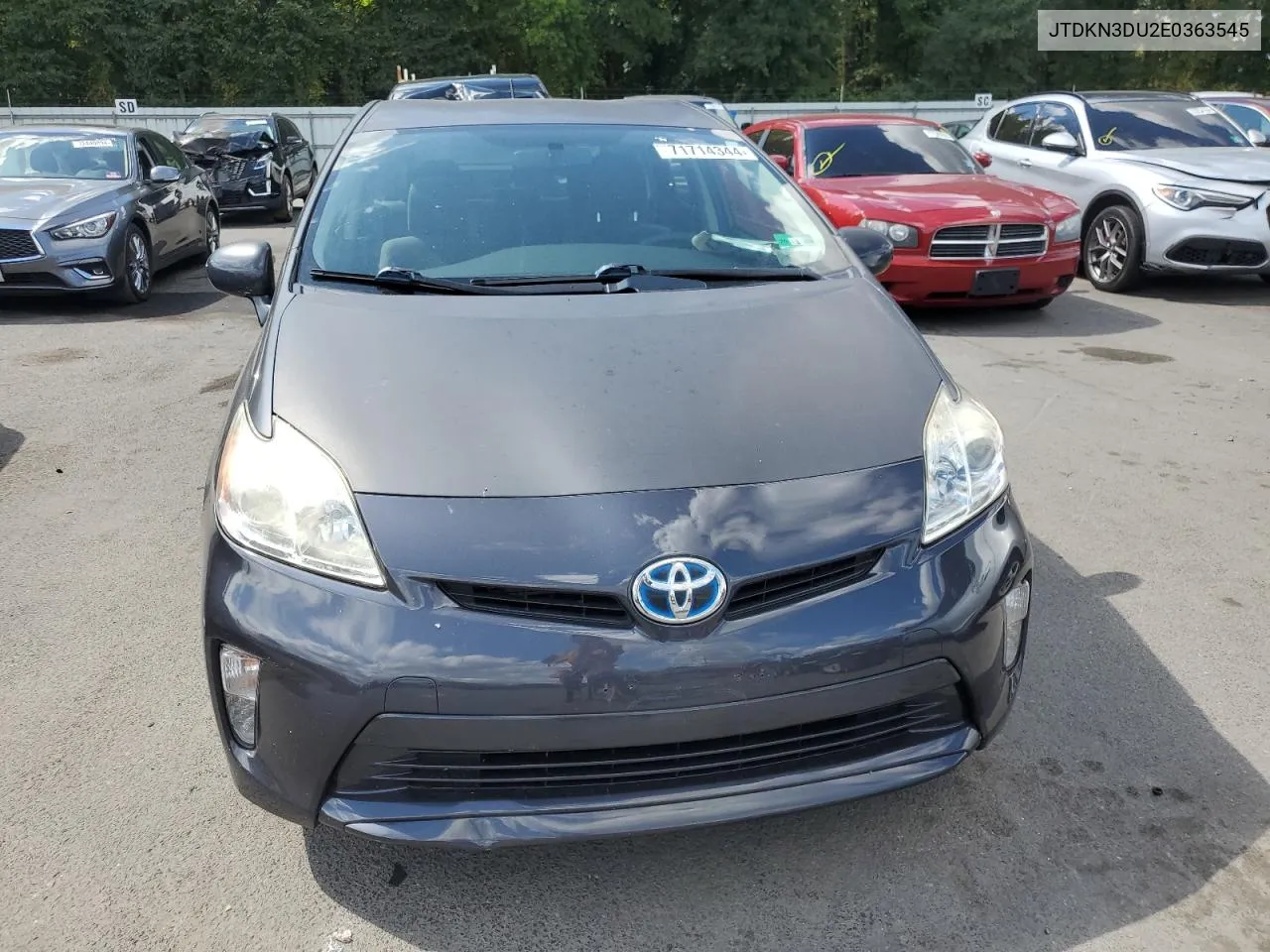 2014 Toyota Prius VIN: JTDKN3DU2E0363545 Lot: 71714344