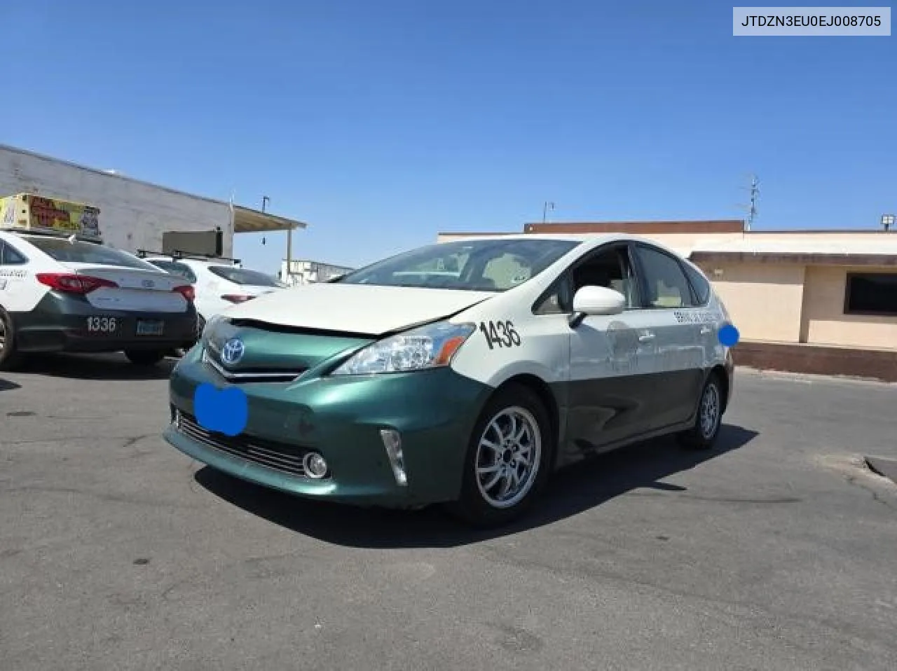 2014 Toyota Prius V VIN: JTDZN3EU0EJ008705 Lot: 71830934