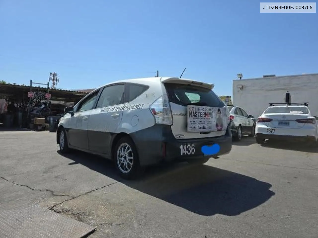 JTDZN3EU0EJ008705 2014 Toyota Prius V