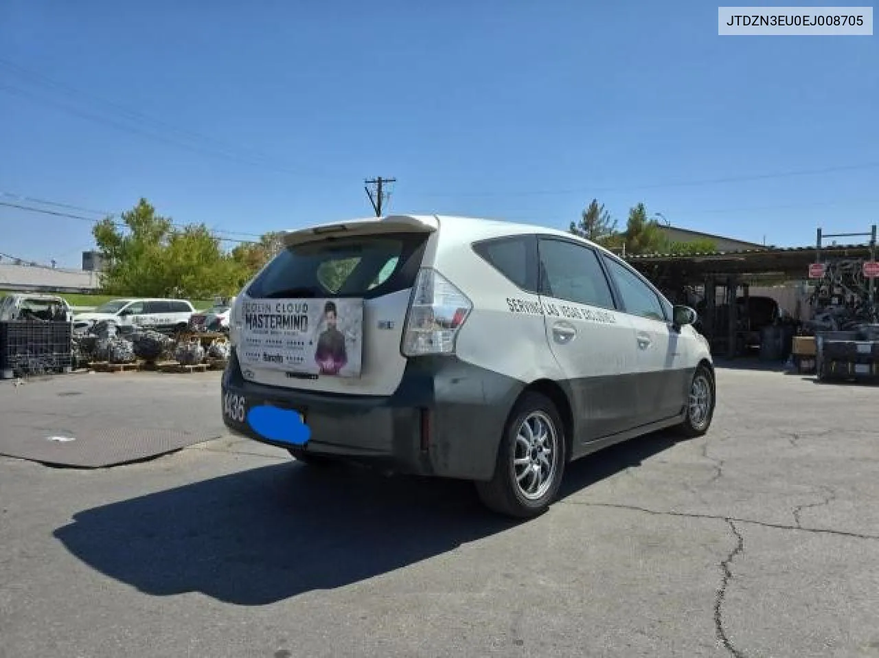 2014 Toyota Prius V VIN: JTDZN3EU0EJ008705 Lot: 71830934