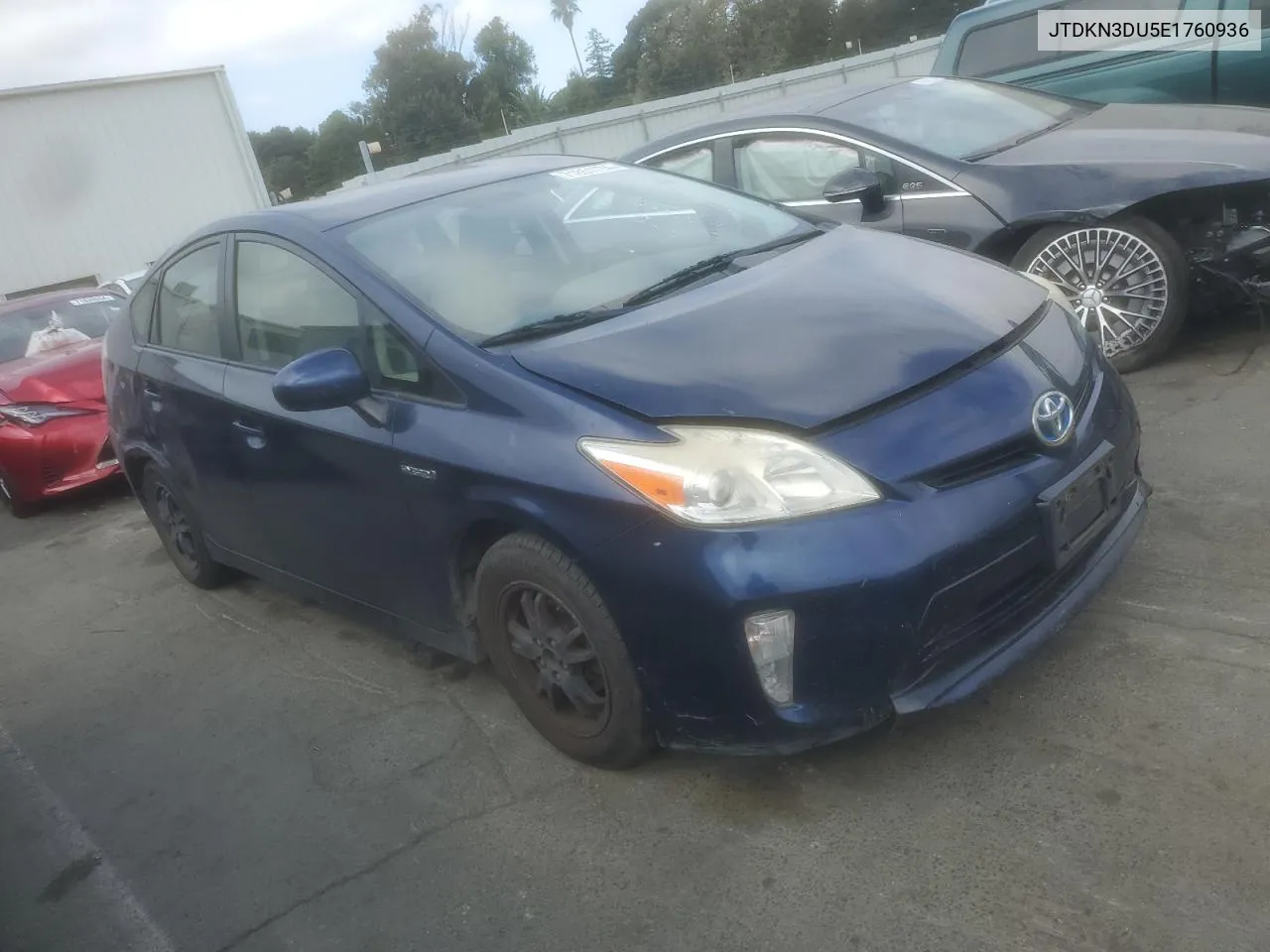 2014 Toyota Prius VIN: JTDKN3DU5E1760936 Lot: 71851774