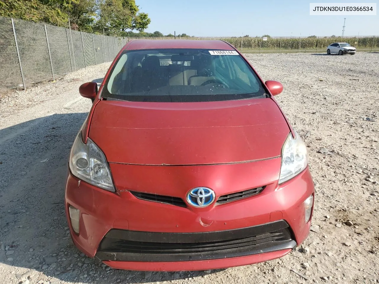 2014 Toyota Prius VIN: JTDKN3DU1E0366534 Lot: 71868144