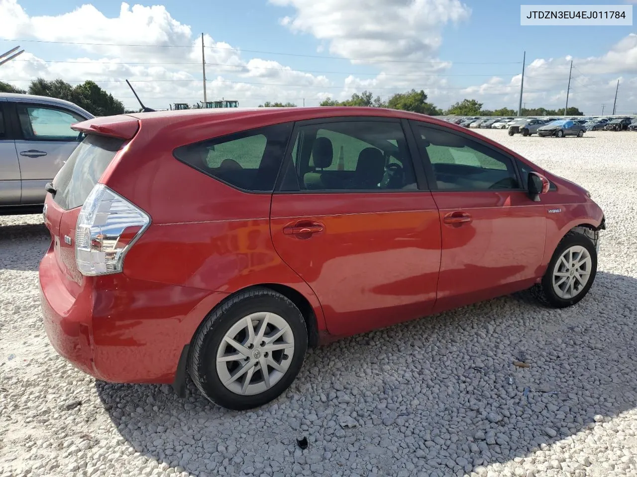 2014 Toyota Prius V VIN: JTDZN3EU4EJ011784 Lot: 71925044